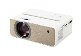 FHD Projector AOPEN (by Acer) QF12 (MR.JU411.001), DLP, 1920x1080, 1000:1, 100Lm, 50000hrs, WiFi, USB, microSD, Multimedia Player: EDTV, HDTV, SDTV, Audio Line-out, HDMI, Bluetooth, 1 x 5W Speakers, White/Gold, 1.3kg