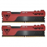 64GB (Kit of 2x32GB) DDR4-3600 VIPER (by Patriot) ELITE II, Dual-Channel Kit, PC28800, CL20, 1.35V, Red Aluminum HeatShiled with Black Viper Logo, Intel XMP 2.0 Support, Black/Red