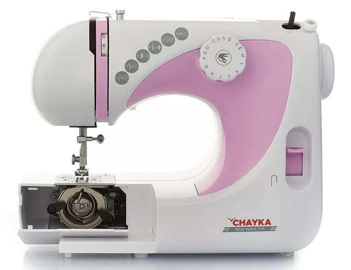 Швейная машина Chayka NewWave715, 9 программ, Белый с розовым
