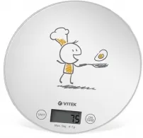 Кухонные весы Vitek  VT-8018, 5 кг, Белый