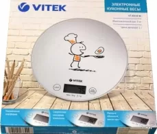 Кухонные весы Vitek  VT-8018, 5 кг, Белый