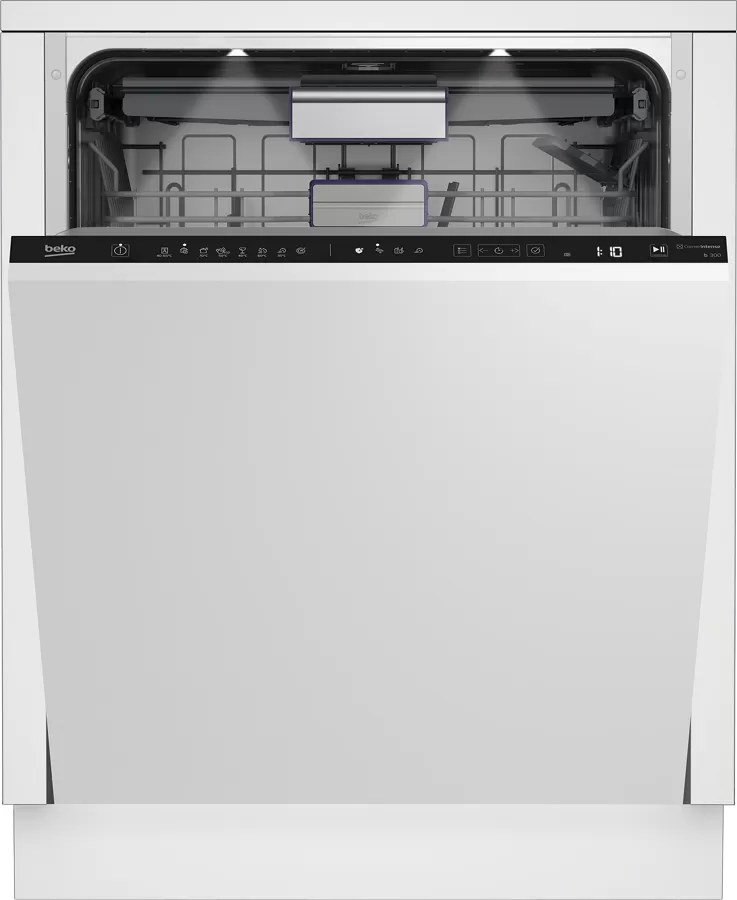 Посудомоечная машина встраиваемая Beko BDIN38531D, 15 комплектов, 8программы, 59.8 см, D, Серебристый