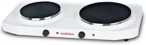 Плита настольная электрическая Luxell LX7021L, 2 конфорок, 2500 Вт, Белый