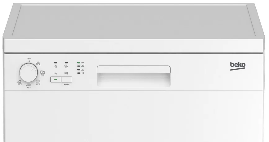Посудомоечная машина  Beko DFN05321W, 13 комплектов, 5программы, 59.8 см, E, Белый