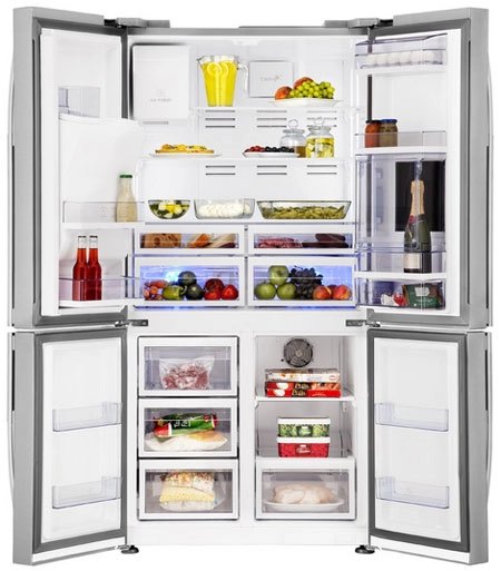 Холодильник Side-by-Side Beko GNE134751X, 750 л, 185 см, A+, Серебристый