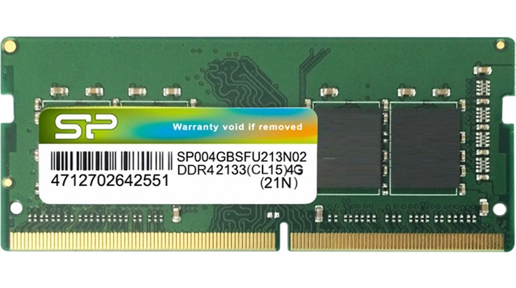4GB DDR4-2666 SODIMM Silicon Power, PC21300, CL19, 512Mx16, Single Rank, 1.2V