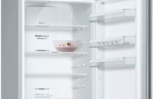 Холодильник с нижней морозильной камерой Bosch KGN39XI326, 366 л, 203 см, A++, Серебристый