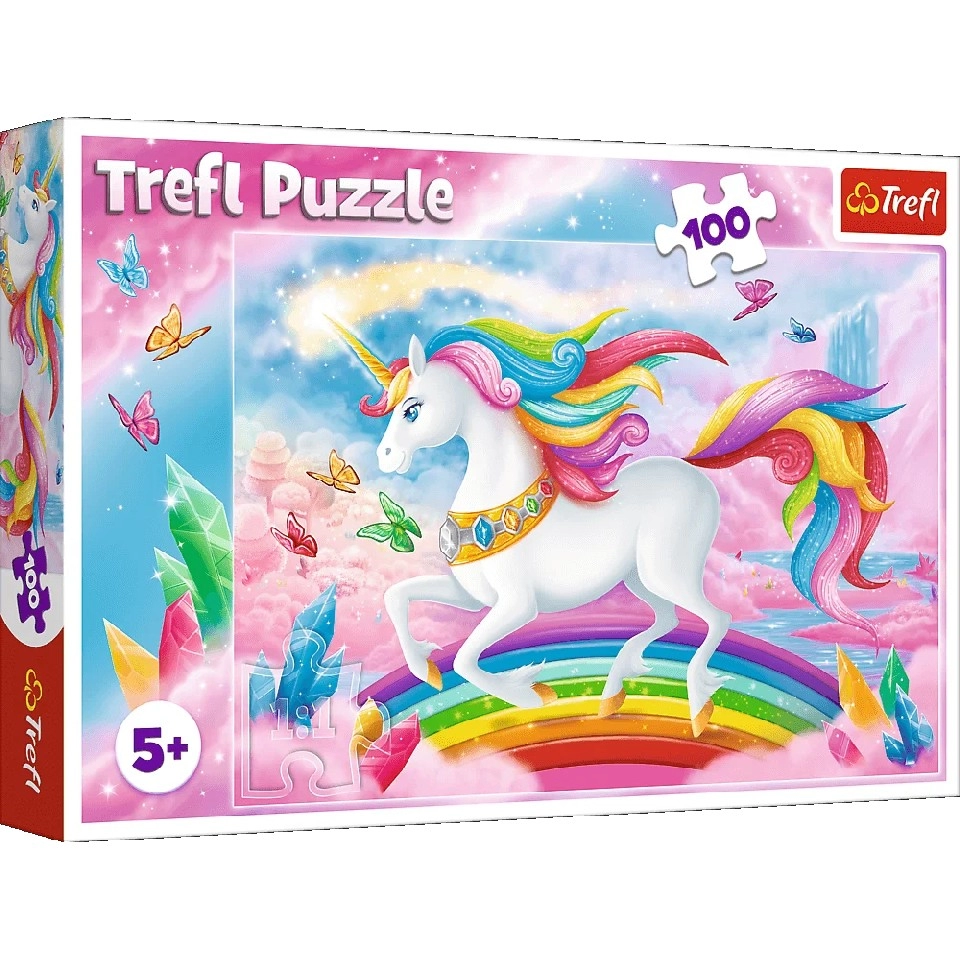 Trefl Puzzles 16364 100 В хрустальном мире единорогов