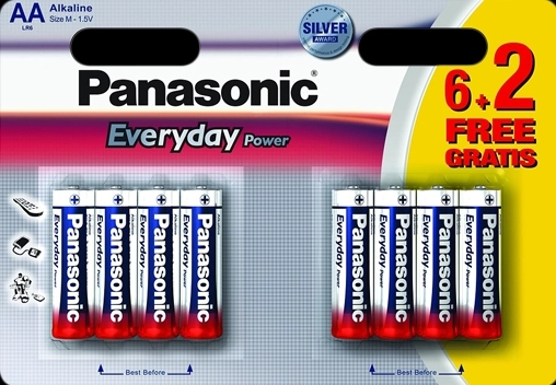Батарейка Panasonic LR6REE/8B2F  Everyday Power