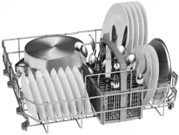 Посудомоечная машина встраиваемая Bosch SMV25BX02R, 12 комплектов, 5программы, 59.8 см, A, Нерж. сталь