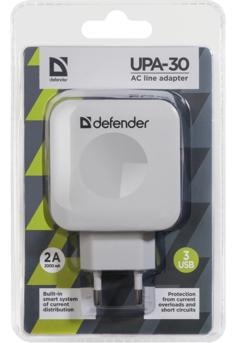 Зарядное устройство для телефона Defender UPA-30  3xUSB, 4A