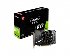 MSI GeForce RTX 3060 AERO ITX 12G OC / 12GB GDDR6 192Bit 1792/15000Mhz, Ampere, PCI-E Gen4, 1xHDMI, 3xDP, Single Fan Thermal Design, 6mm Cooper Heatpipes, Tailored PCB Design, Solid Backplate, SFF package, 1x 8pin, Retail