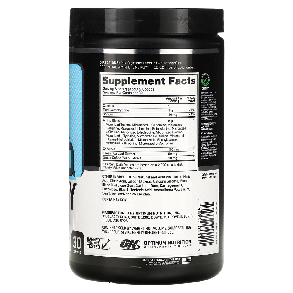 Complex pre-antrenament Optimum Nutrition ON AMINO ENERGY COTTON CANDY 270G