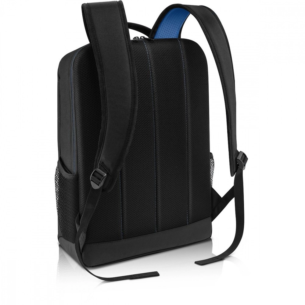 15.6'' NB Backpack - Dell Essential Backpack , Water bottle holder, water resistant, zippered front pocket, reflective elements, foam padded laptop compartment, Black reflective printing (E51520P).