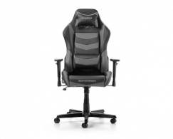 Gaming/Office Chair DXRacer Drifting GC-D166-NG-M3, Black/Grey, Premium PU leather, max weight up to 150kg / height 145-175cm, Recline 90°-135°, 3D Armrests, Head and Lumber cushions, Aluminium wheelbase, 2
