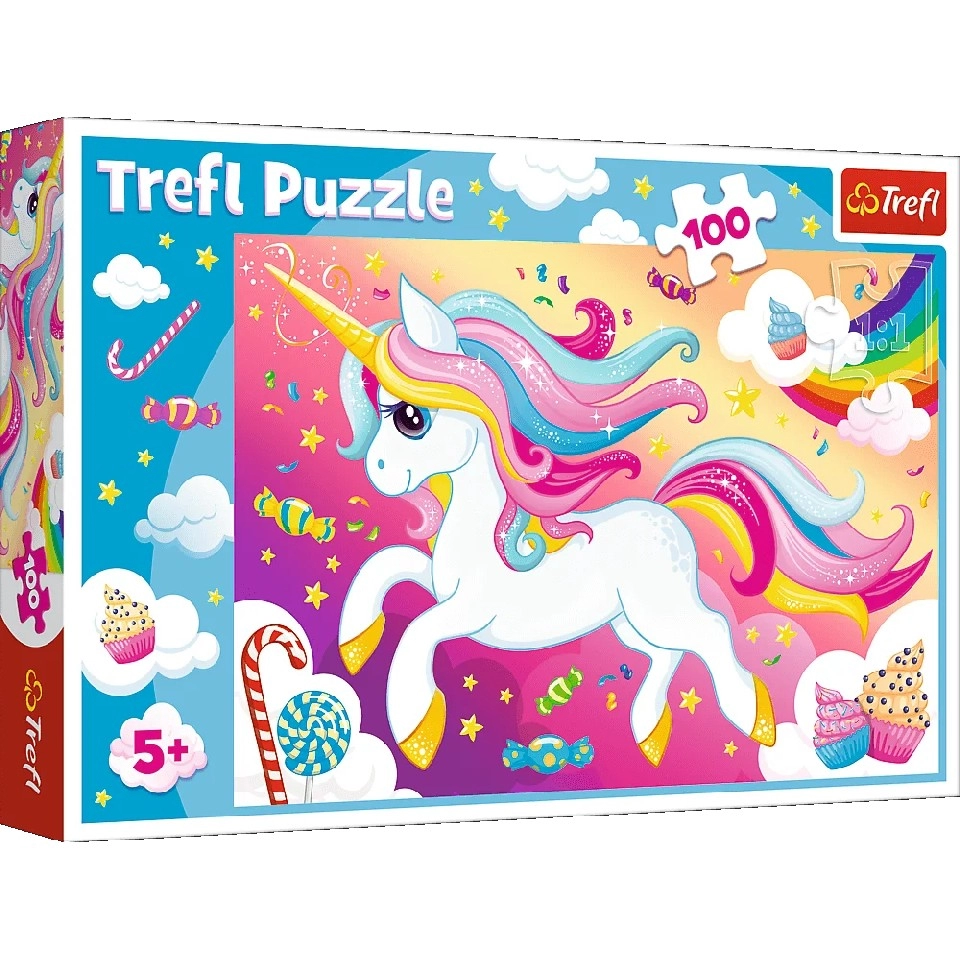 Trefl 16386 Puzzles 100 Beautiful Unicorn