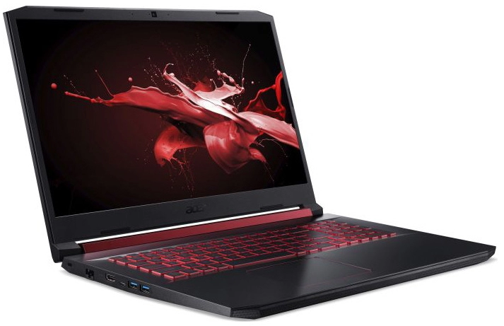 Laptop Acer Nitro AN517-51-7037, 16 GB, DOS, Negru cu rosu