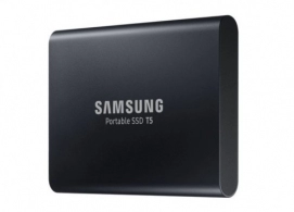 M.2 External SSD 2.0TB Samsung T5 USB 3.1 Gen 2, Black, USB-C, Includes USB-C to A / USB-C to C cables, Sequential Read/Write: up to 540/540 MB/s, V-NAND (TLC), Windows®, Mac, PS4 and Xbox One compatible, Light, Portable, Durable