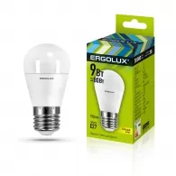 Лампа  энергосберегающая Ergolux G45 9W E27 3K