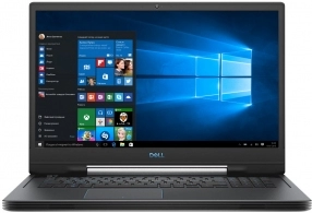 Laptop Dell Inspiron Gaming 17 G7, 8 GB, DOS, Negru