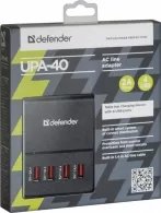 Зарядное устройство для телефона Defender UPA-40 4xUSB, 5V/5A