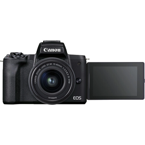 Mirrorless Camera CANON EOS M50 Mark II + 15-45 f/3.5-6.3 IS STM Black (4728C043)