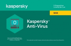 Kaspersky Anti-Virus Eastern Europe Edition.  5-Desktop  1 year  Base License Pack, Card