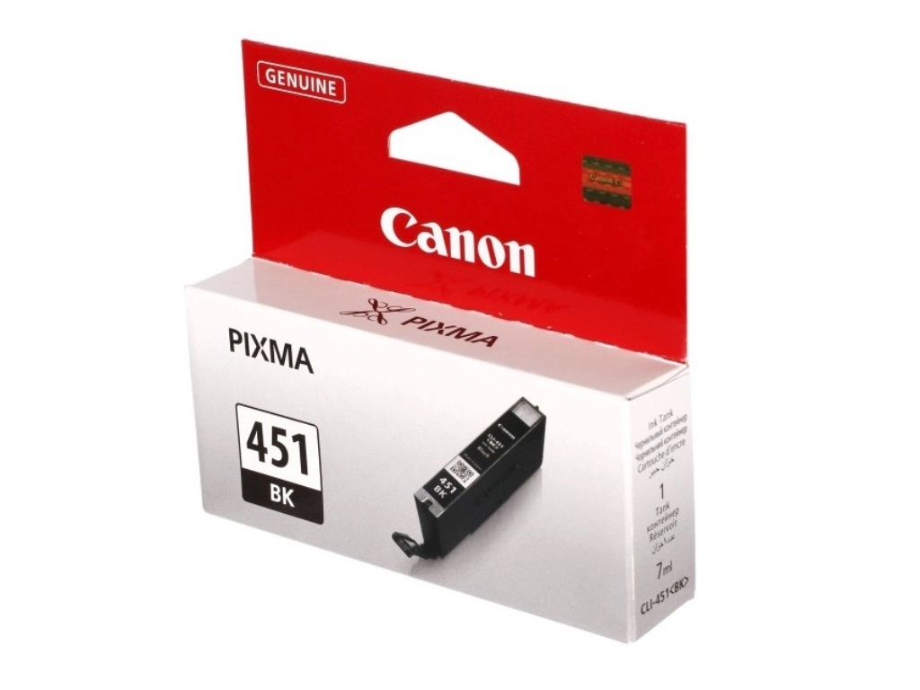 Ink Cartridge Canon CLI-451 Bk, black, 7ml for iP7240 & MG5440,6340 & iX6840,8740