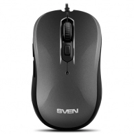 SVEN RX-520S, Optical Mouse, Antistress Silent 3200 dpi, USB, Gray