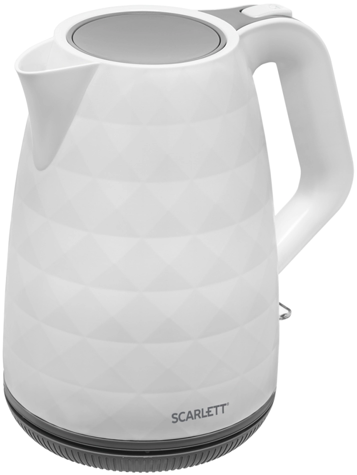 Чайник электрический Scarlett SC EK18P49, 1.7 л, 2200 Вт, Белый