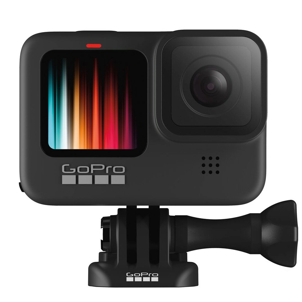 Action Camera GoPro HERO 9 Black Bundle (mSD 32GB + Handler + Battery + Clip Mount), Photo-Video Resolutions:20MP/30FPS-5K30, 8xslow-motion, waterproof 10m, voice control, 3x microphones, hyper smooth 3.0, Live streaming, Time Lapse, HDR, GPS, Wi-Fi,Bluet