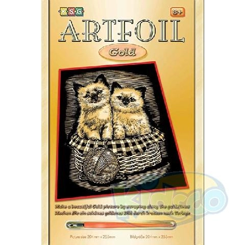 Sequin Art SQ0602 Artfoil - Gold Kittens