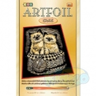 Sequin Art SQ0602 Artfoil - Gold Kittens
