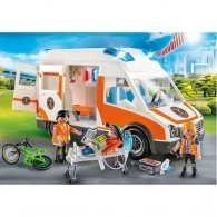 PM70049 City Life Ambulance with Light and Sound Multi-Coloured