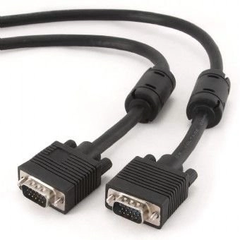 Cable VGA - 3m - Cablexpert CC-PPVGA-10-B, 3 m, Premium VGA HD15M/HD15M dual-shielded w/2*ferrite core, Black