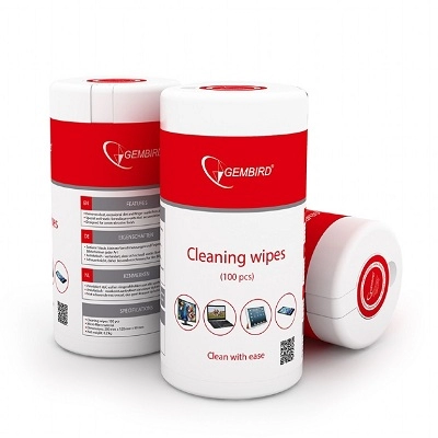 Gembird Cleaning wipes (CK-WW100-01), Cleaning wipes LCD/TFT 100 pcs
