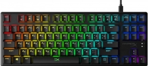 HYPERX Alloy Origins Core RGB Mechanical Gaming Keyboard (RU), Black, HyperX Blue key switch Backlight (RGB), 100% anti-ghosting, Ultra-portable design, Solid-steel frame, USB