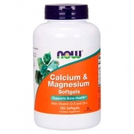Vitamine Now Foods CAL-MAG + D SOFTGELS   120 SGELS