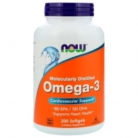 Витамины Now Foods OMEGA-3 1000mg 200 SGELS