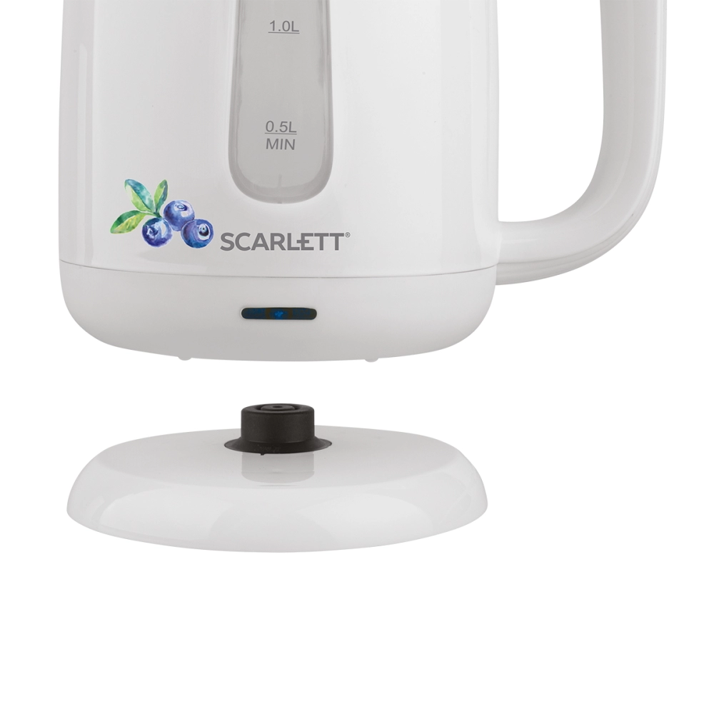 Чайник электрический Scarlett SC-EK18P52, 1.7 л, 2200 Вт, Белый
