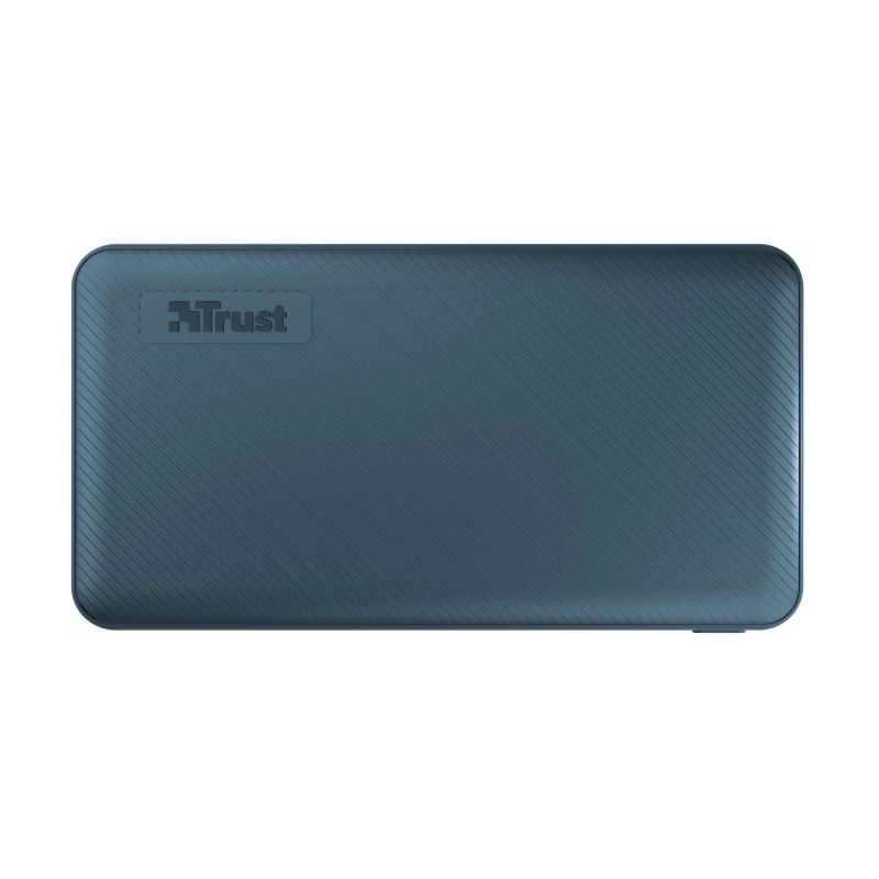 10000mAh Power bank - Trust Primo, Blue, Fast-charge with maximum speed via USB-C (15W) or USB-A (12W). Charging speed varies between devices