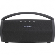 SVEN PS-320 Black, Bluetooth Portable Speaker, 15W RMS, Waterproof (IPx7) Support for iPad & smartphone, USB & microSD, built-in lithium battery -2200 mAh, ability to control the tracks, AUX stereo input