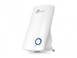 TP-LINK TL-WA850RE  N300 Wireless Wall Plugged Range Extender, Atheros, 2T2R, 300Mbps, 2.4GHz, 802.11n/g/b, Ranger Extender button, Range extender mode, with internal Antennas