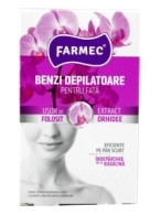 Farmec benzi depilatoare p/u fata extract de orhidee (20 benzi+2 servetele) 