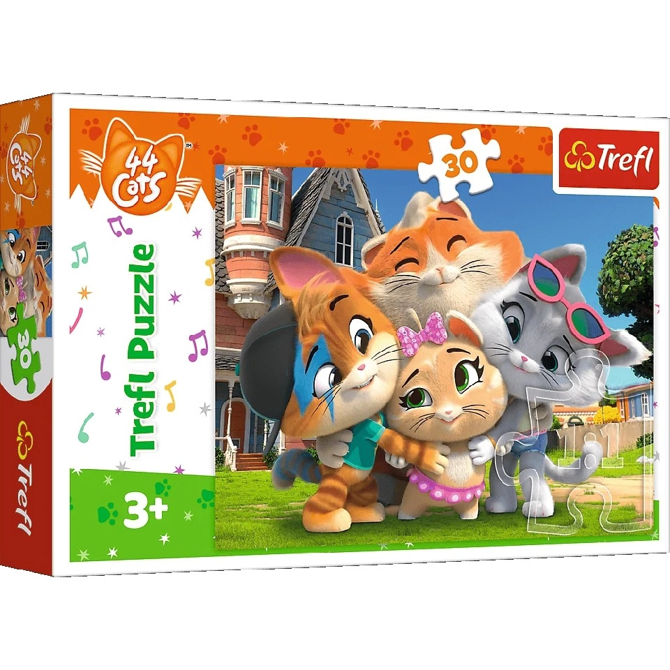Trefl 18288 Puzzles 30 Friendship In The Land Of Cats