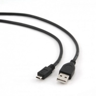 Cable microUSB2.0 - 1.8m - Cablexpert CCP-mUSB2-AMBM-6, 1.8 m, Professional series, USB 2.0 A-plug to Micro B-plug, Black
