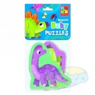 60656 Baby Puzzle Magnetic Dinozauri