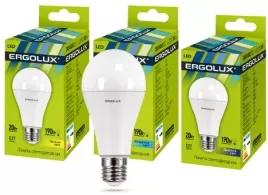 Светодиодная лампа Ergolux LED 12151 A65 20W E27 4500K 
