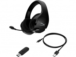 Wireless headset  HyperX Cloud Stinger Core, Black, Virtual 7.1 Surround, 90-degree rotating ear cups, Mic built-in, Swivel-to-mute mic, Frequency response: 20Hz–20000 Hz, USB, 2.4GHz Wireless Connection, max 500mW, PS4/PC, Up to 20  meters