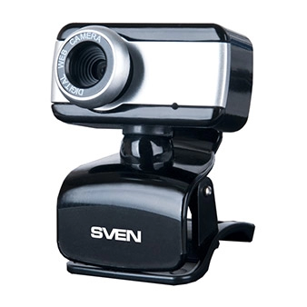 Camera SVEN IC-320, Microphone, 0.3Mpixel - 8Mpixel, UVC, USB2.0, Black